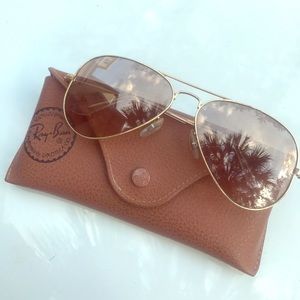 Authentic Ray Ban Gold Aviators